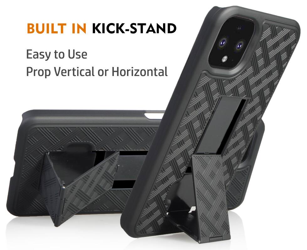 BUILT IN KICK-STAND  
Easy to Use  
Prop Vertical or Horizontal