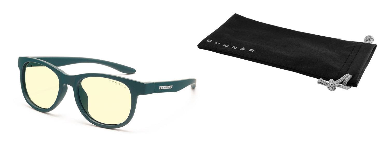 Alt View 2. GUNNAR - GUNNAR Computer Glasses  -  Rush Kids Small, Teal, Clear Lens - Blue Light Blocking, Relieve Dry Eye, Anti Glare - Teal.