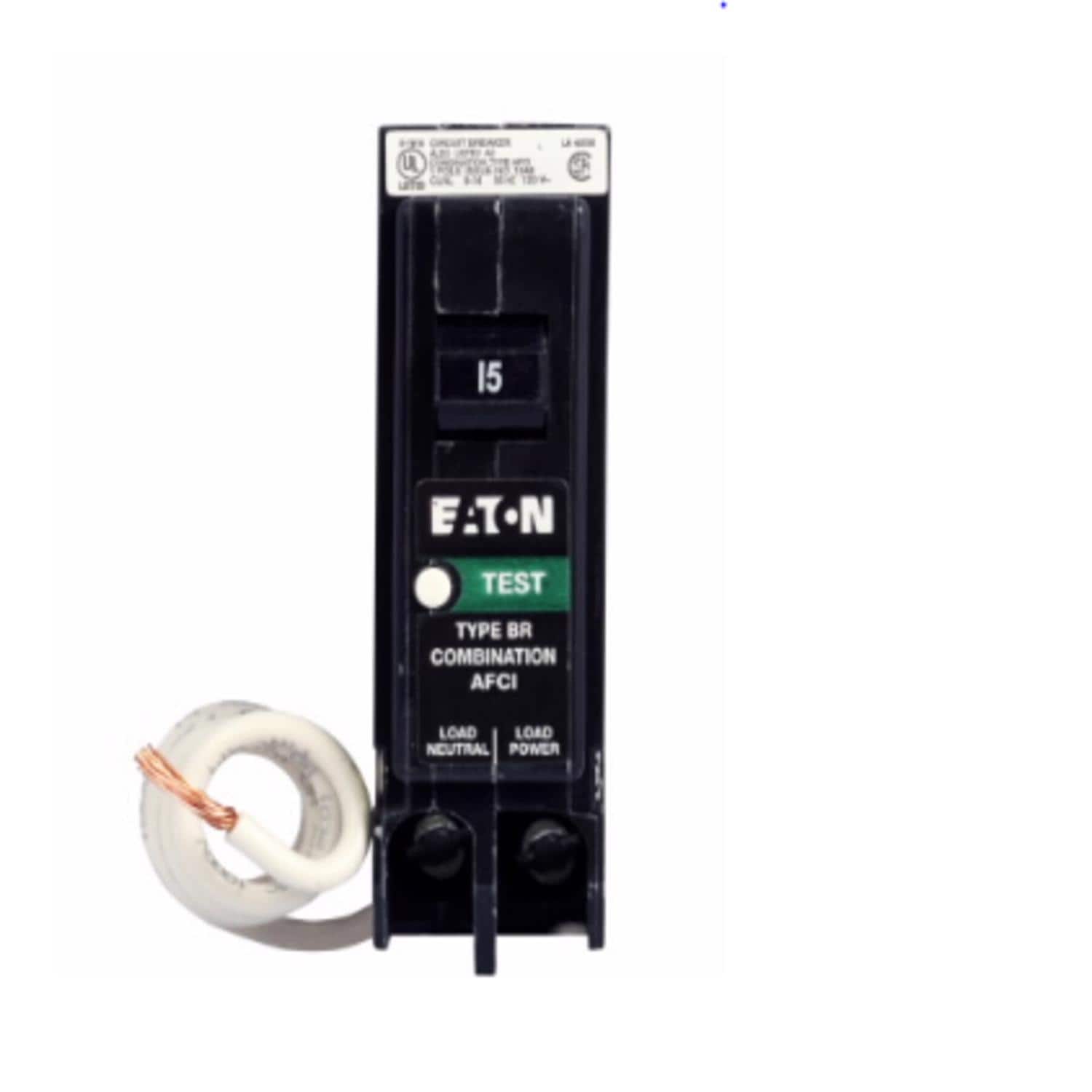 Eaton - 15 amps Combination AFCI Single Pole Arc Fault Breaker