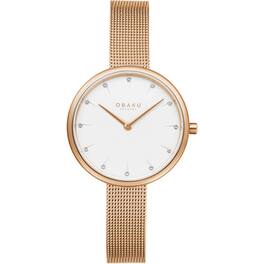 Obaku - Women's Classic Dial Watch - V233LXVIMV - White