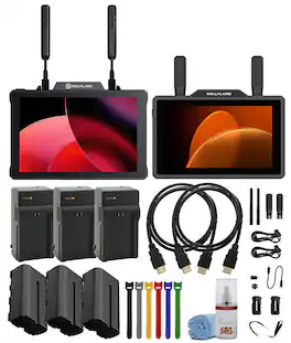HOLLYLAND - Pyro 7 & Pyro 5 Wireless Transceiver Monitor Kit HDMI SDI 1300ft RTMP