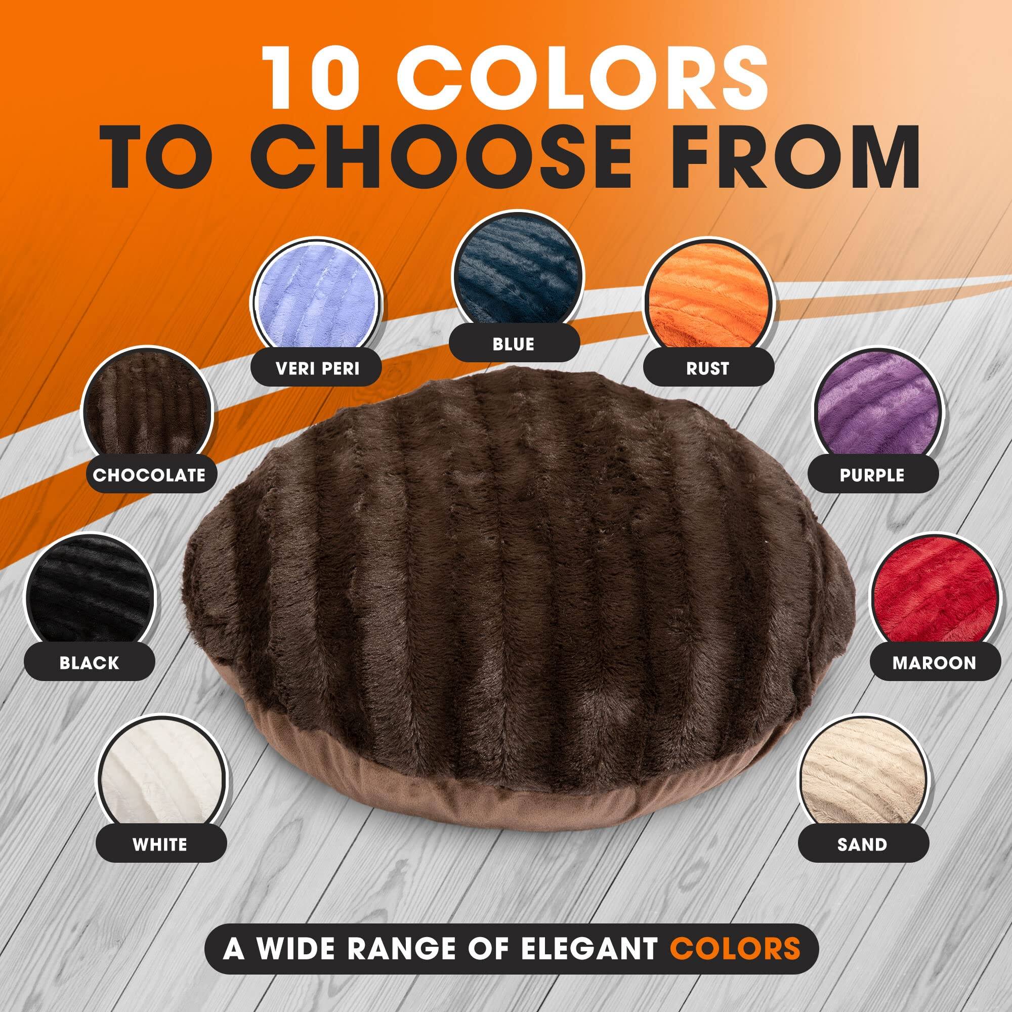 10 COLORS TO CHOOSE FROM

VERI PERI
BLUE
RUST
CHOCOLATE
PURPLE
BLACK
MAROON
WHITE
SAND

A WIDE RANGE OF ELEGANT COLORS