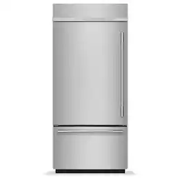 KitchenAid - 20.8 Cu. Ft. Built-In Bottom Mount Refrigerator with Platinum Interior - Stainless Steel
