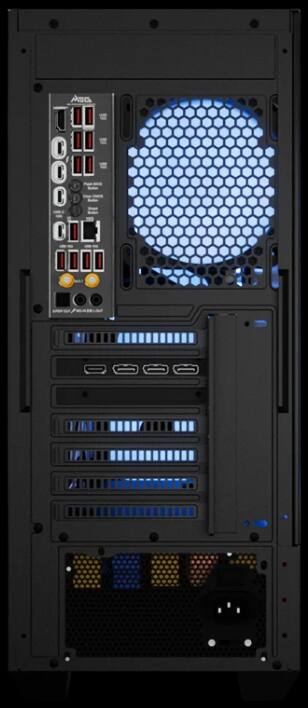 Alt View 5. Maingear - MG-1 Amethyst Gaming Desktop - Black.