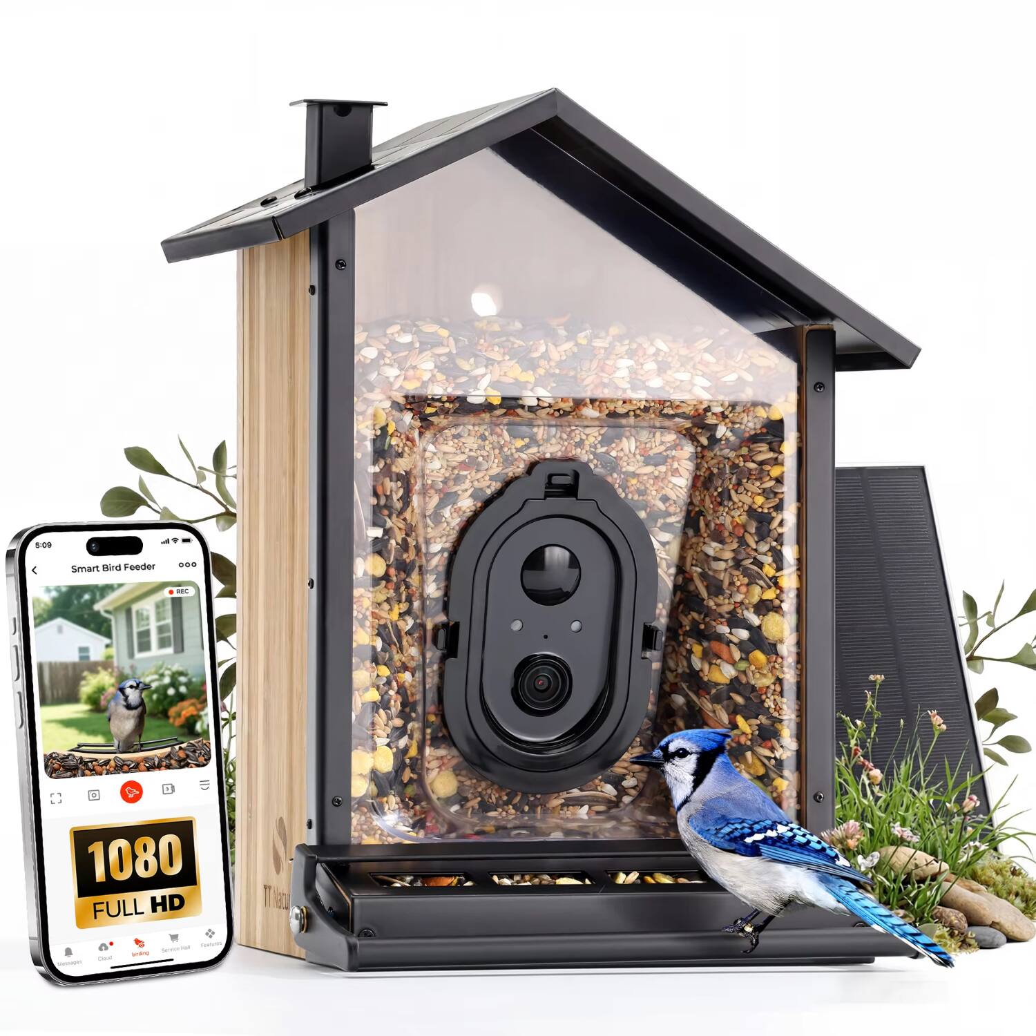 B:09 4 Smart Bird Feeder D - 9 1080 FULL HD