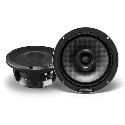 Front. Alpine - Alpine HDZ-65 Status Series 6.5" 2-Way Speakers - Pair - Black.