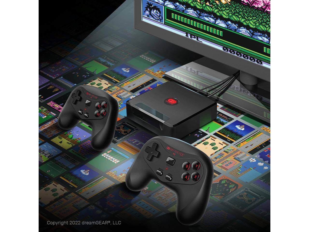 ME/CADE I 1F Ir A and o O MY te APCADE mu IANT A Y X Copyright 2022 dreamGEAR. LLC