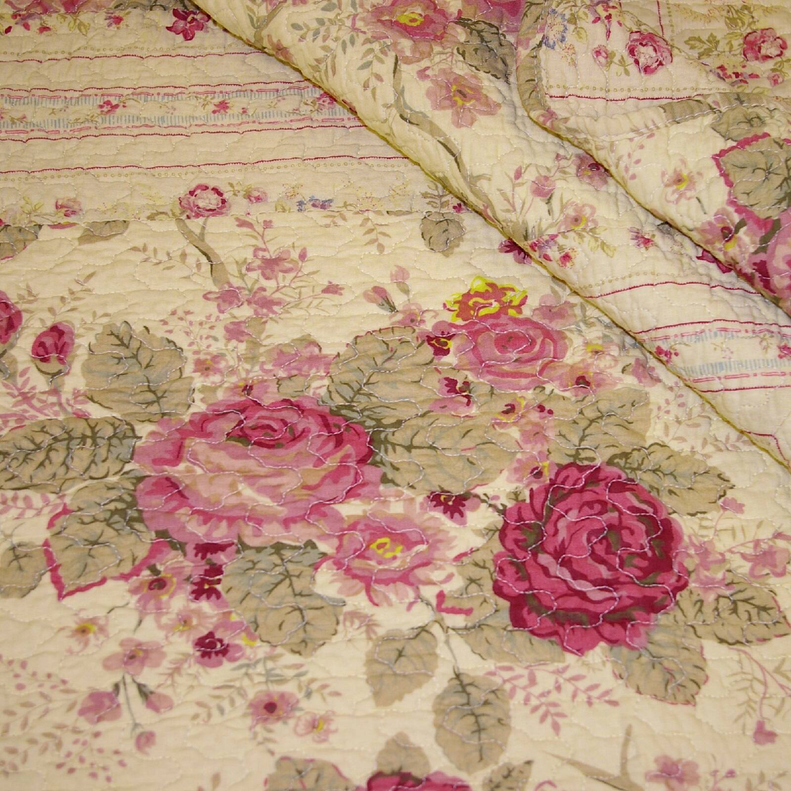 Left. BreeBe - Antique Rose Ecru Throw - Ecru.
