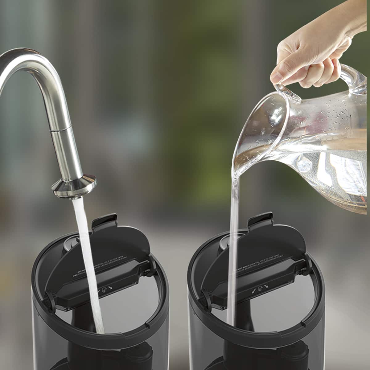 Alt View 12. Honeywell - Honeywell Top Fill 1.25 gallon Ultrasonic Cool Mist Humidifier - Black.