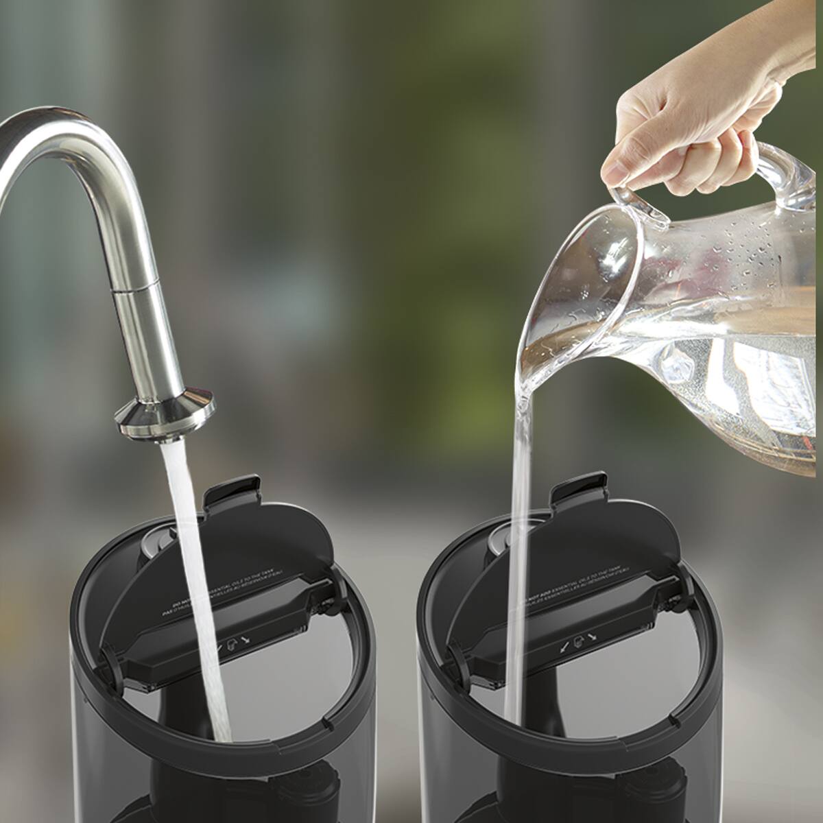 Alt View 12. Honeywell - Honeywell Top Fill 1.25 gallon Ultrasonic Cool Mist Humidifier - Black.