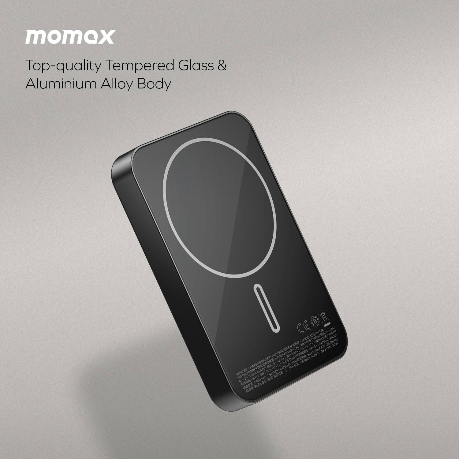 momax  
Top-quality Tempered Glass & Aluminium Alloy Body