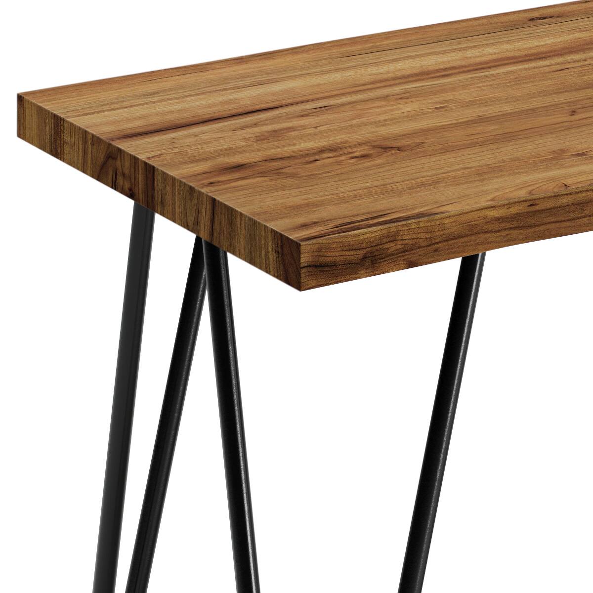 Alt View 2. Simpli Home - Colton SOLID MANGO WOOD 42 inch Wide Industrial Contemporary Bench in Natural - Natural.