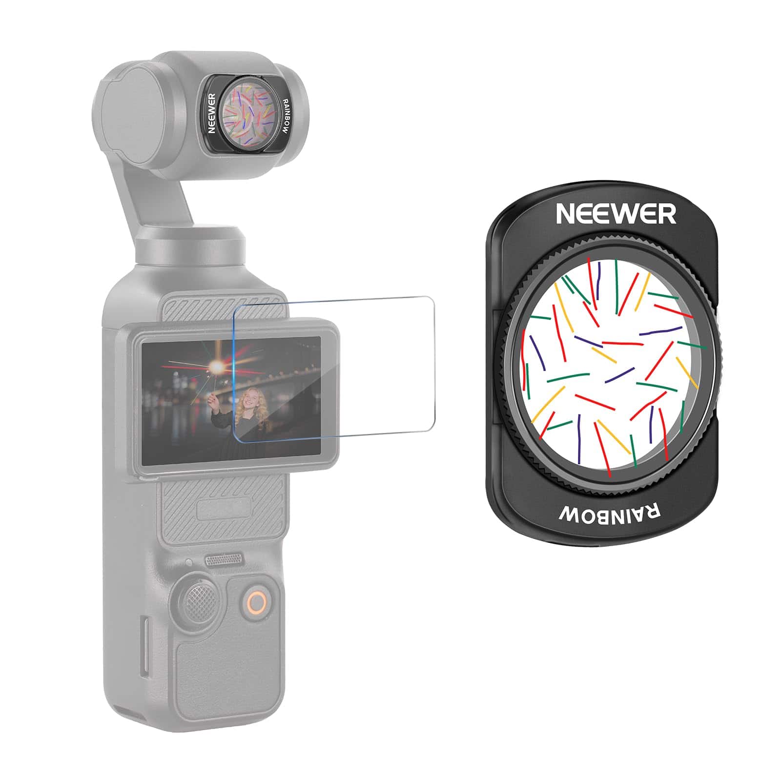 Neewer - DJI Osmo Pocket 3 Magnetic Rainbow Star Filter