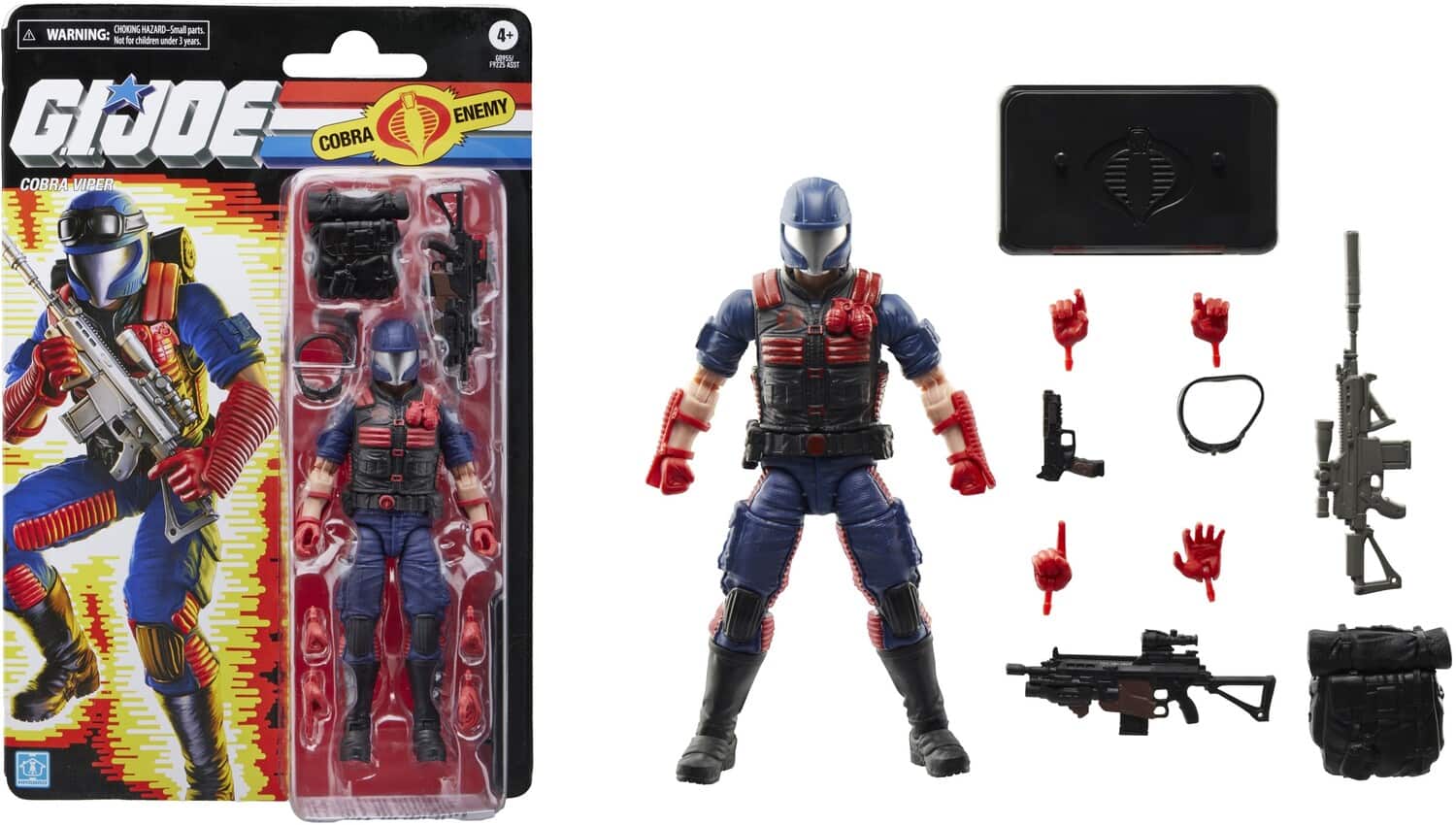 Hasbro - G.I. Joe - Classified Series: Retro Cardback - Cobra Viper Action Figure - COLLECTIBLES - Multicolor