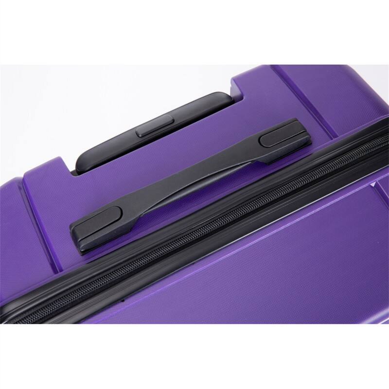 Alt View 5. HTUTWOO - Hardshell Suitcase Spinner Wheels PP Luggage Sets - 3-Piece Set 20/24/28, TSA Lock, Lightweight, Durable - Purple.