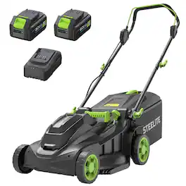 Steelite - 42V (2x21V) 17 Inch Electric Cordless Lawn Mower with 2 x 4.0 Ah Battery & Charger