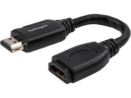 StarTech.com - HD2MF6INL 6in HDMI 2.0 Male to Female Adapter - 4K 60Hz Port Saver