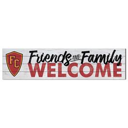 Jardine - Flagler Saints 10" x 40" Friends & Family Welcome Sign - White
