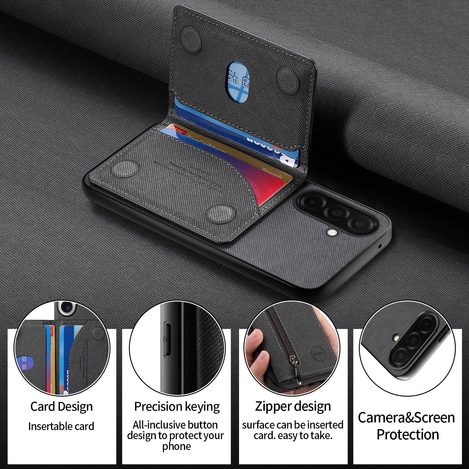 2 50 E Pd Cerehsn HvEY Rownrrie 0

Card Design
Insertable card

Precision keying
All-inclusive button design to protect your phone

Zipper design
Camera&Screen surface can be inserted card. easy to take

Camera&Screen Protection