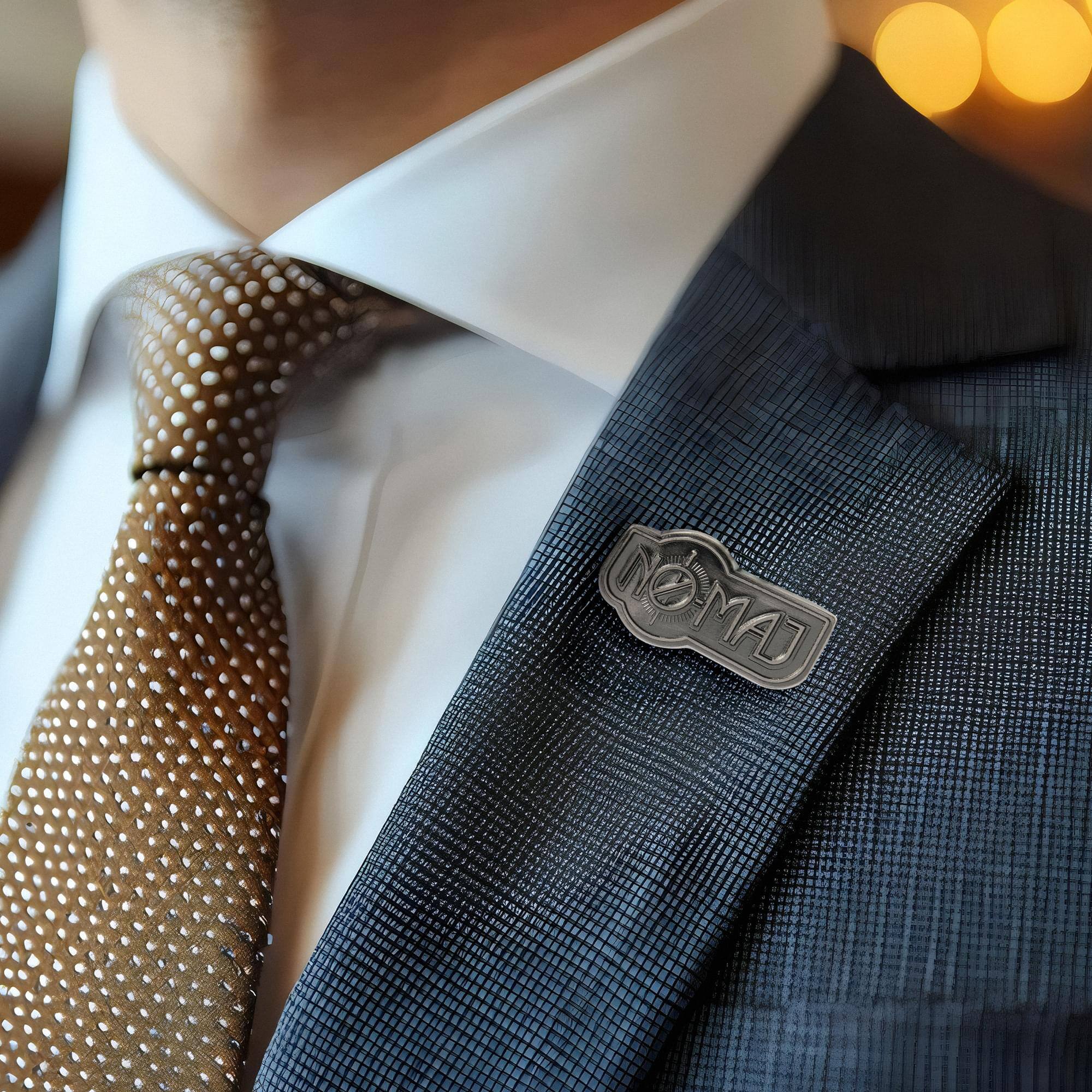 Alt View 10. Monogram - Harry Potter Fantastic Beasts Pewter Lapel Pin No Maj - Silver.