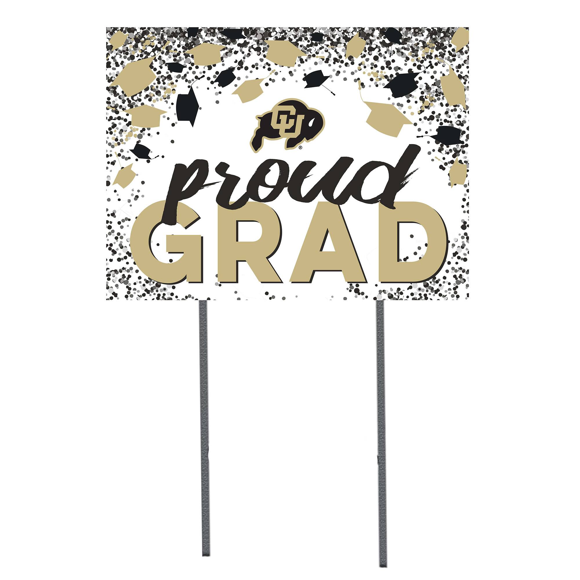 Colorado Buffaloes 18'' x 24'' Grad Yard Sign
