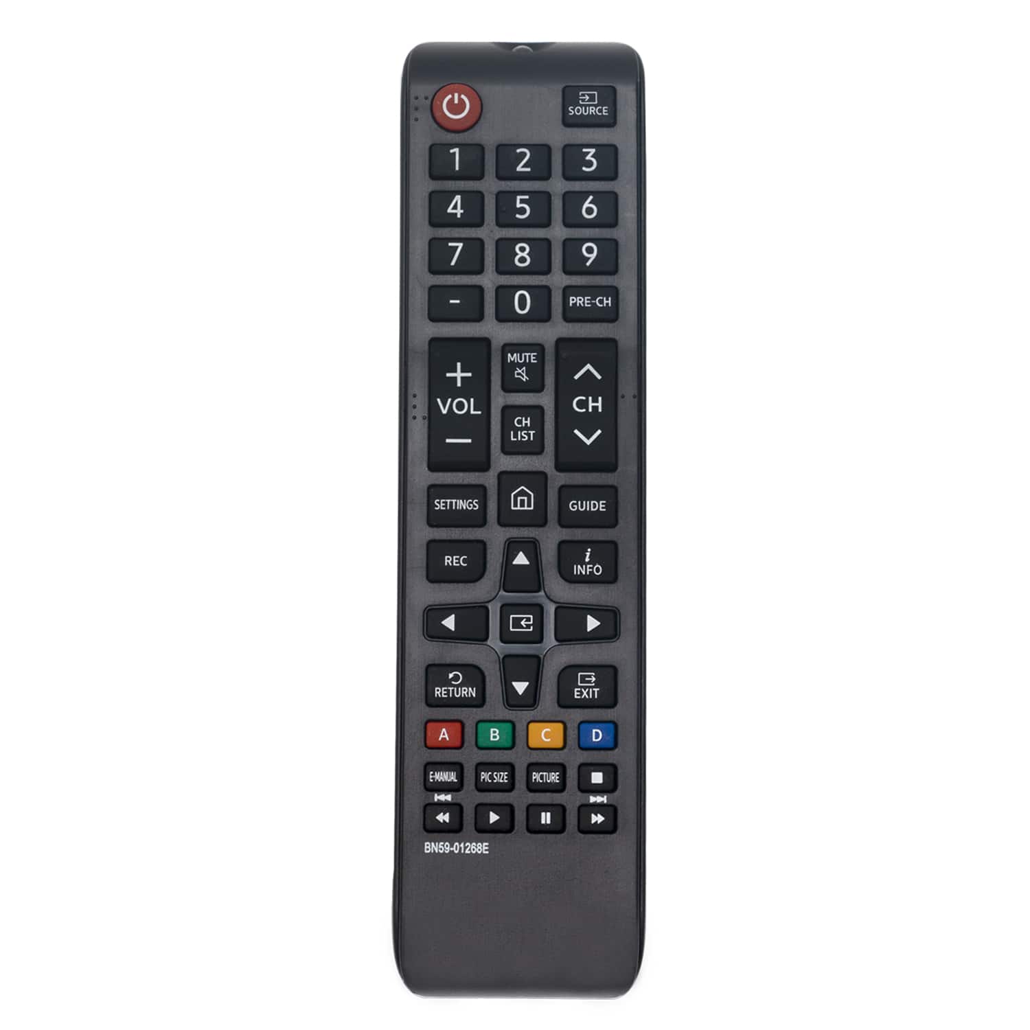 VINABTY - New BN59-01268E Replaced Remote Fits for Samsung TV UN40MU6103FXZX UN43MU6103FXZX UN49MU6103FXZX UN75MU6103 - Black