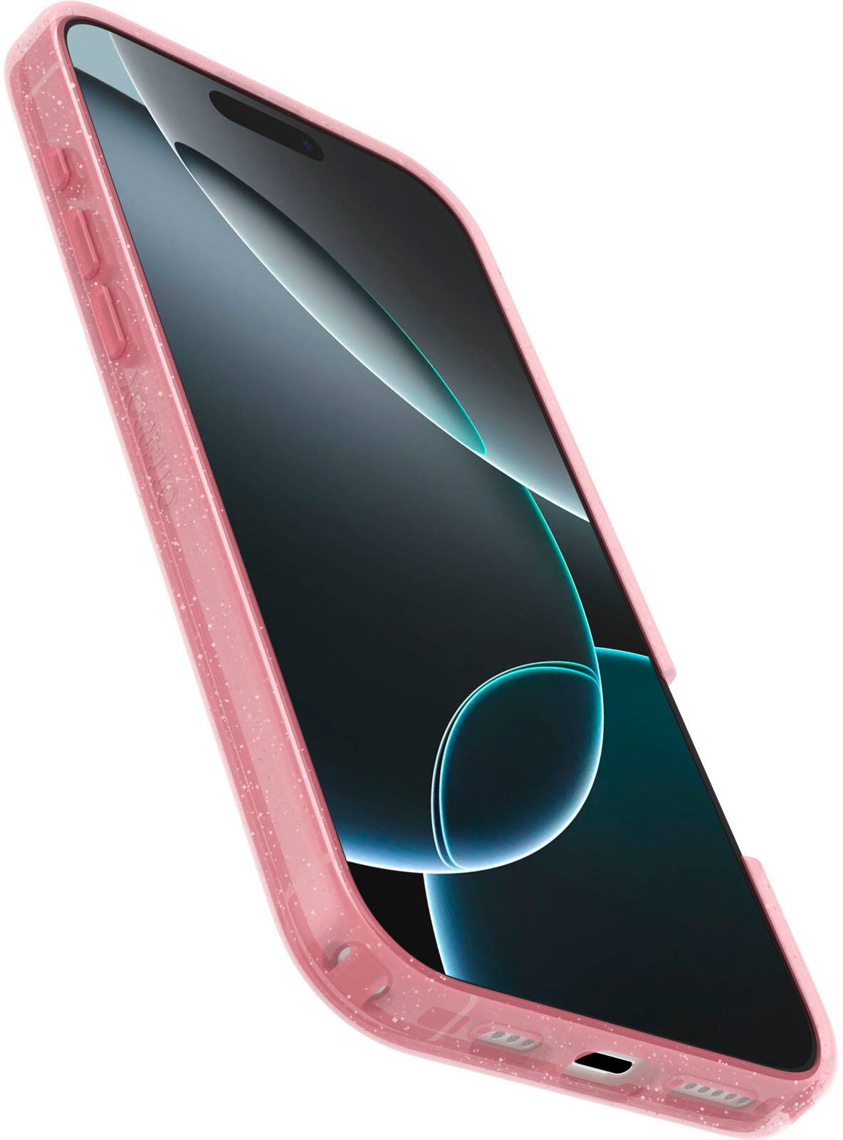 Left. OtterBox - Symmetry Series Hard Shell for MagSafe for Apple iPhone 16 Pro Max - Thimbleberry.