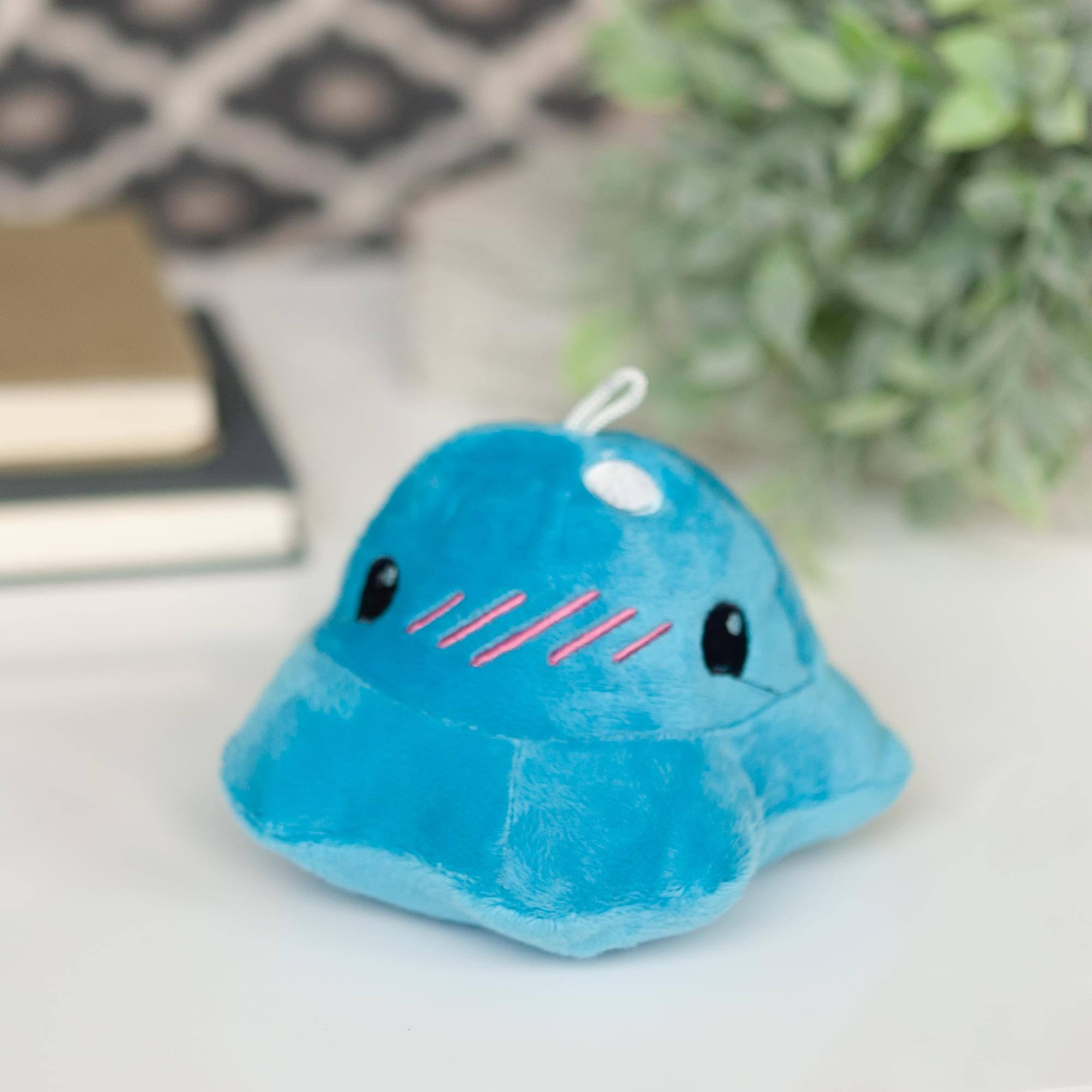 Alt View 3. Imaginary People - Slime Rancher Puddle Slime Plush Collectible | Soft Plush Doll | 4-Inch Tall - Blue.