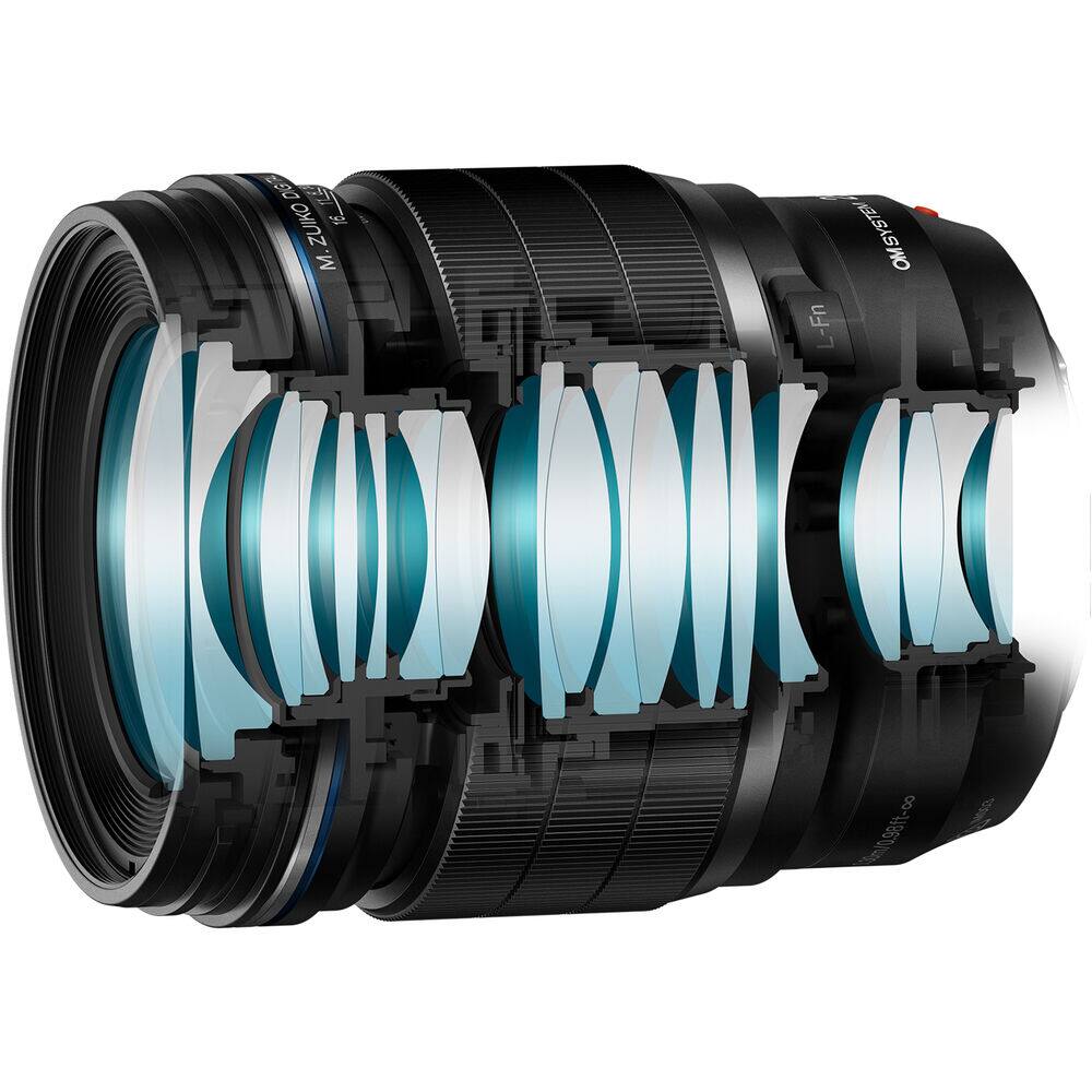 The text on the image reads: "M.ZUIKO DIGITAL ED 12-40mm 1:2.8 PRO"