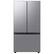 Front. Samsung - BESPOKE 30 cu. ft. 3-Door French Door Smart Refrigerator with Beverage Center - Stainless Steel.