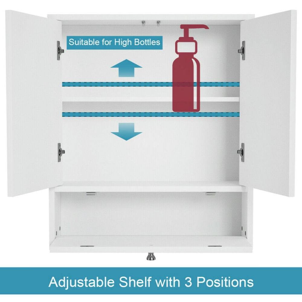 Suitable for High Bottles  
Adjustable Shelf with 3 Positions