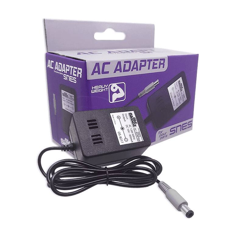 AC ADAPTER SNES  
HEAVY WEIGHT  
Made in China  
Chipped  
Input: 100V  
Output: DC 12V 850mA  
60Hz  
OS-8217