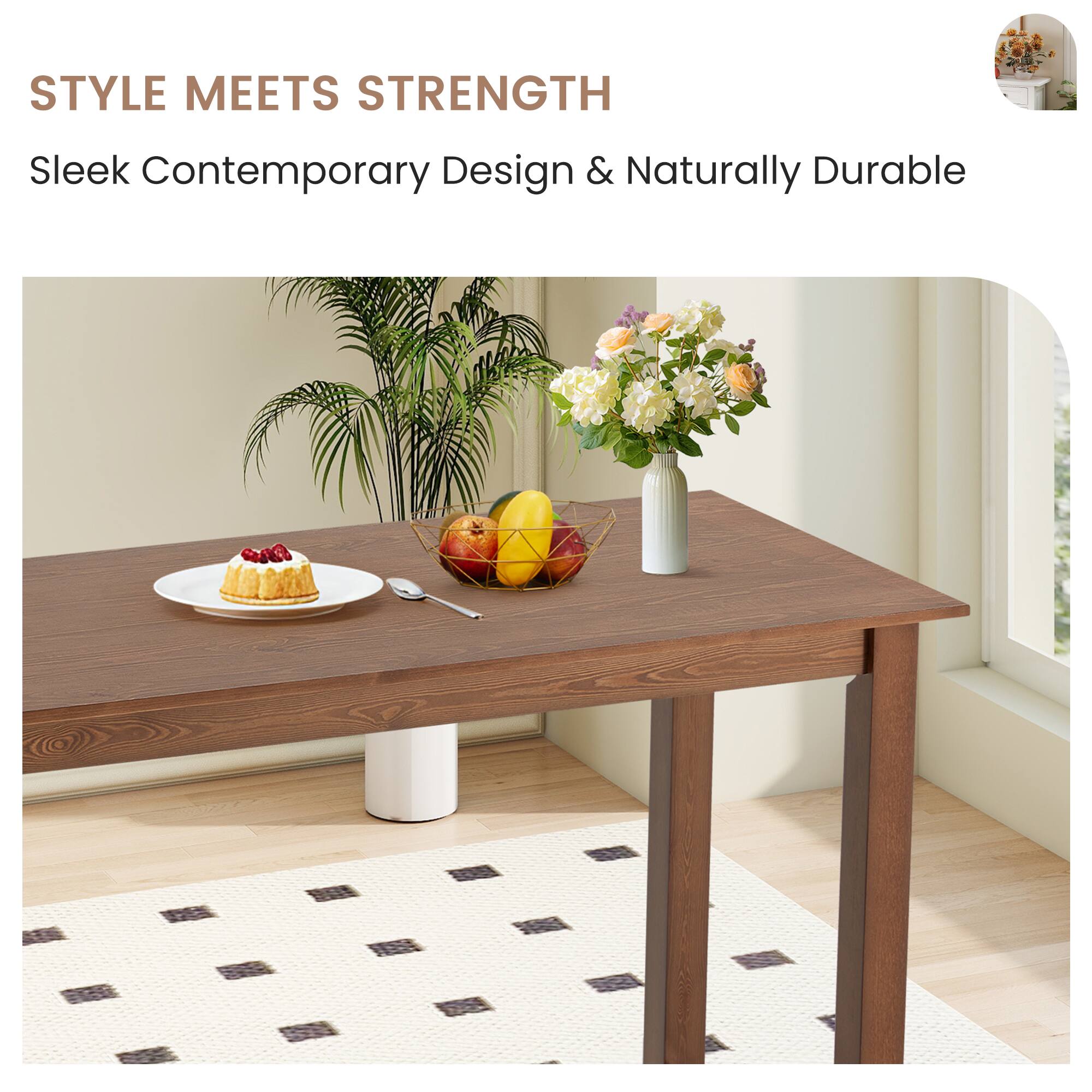 STYLE MEETS STRENGTH  
Sleek Contemporary Design & Naturally Durable