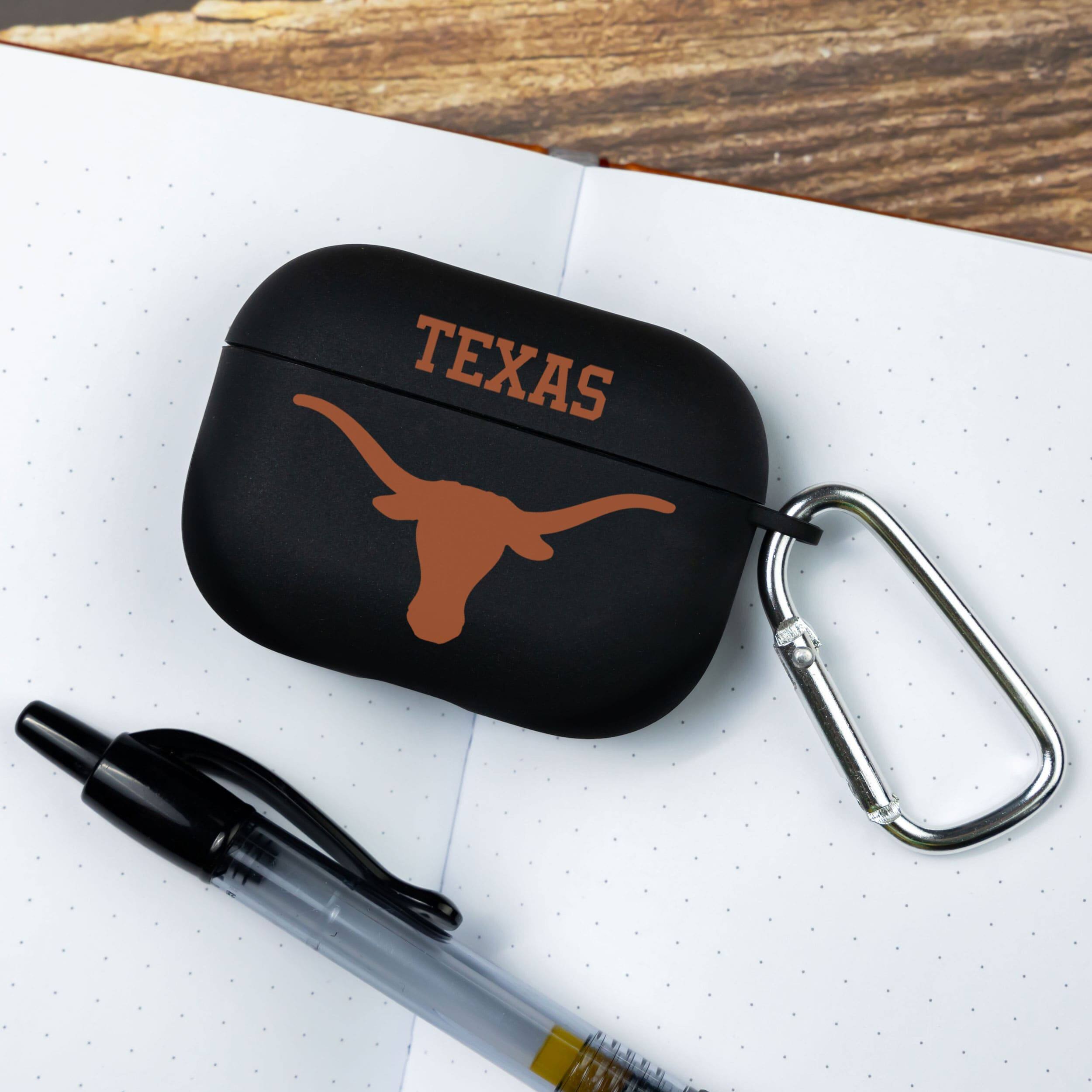 Alt View 2. Affinity Bands - Texas Longhorns AirPods Pro Silicone Case Cover - Black.