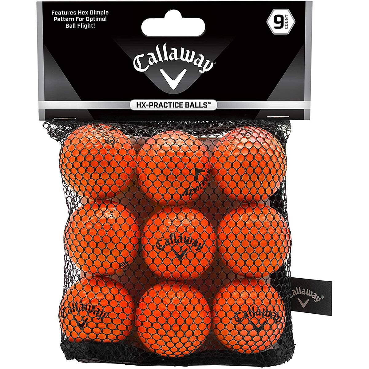Features Hex Dimple Pattern For Optimal Ball Flight! Callaway 9 COUNT HX-PRACTICE BALLS