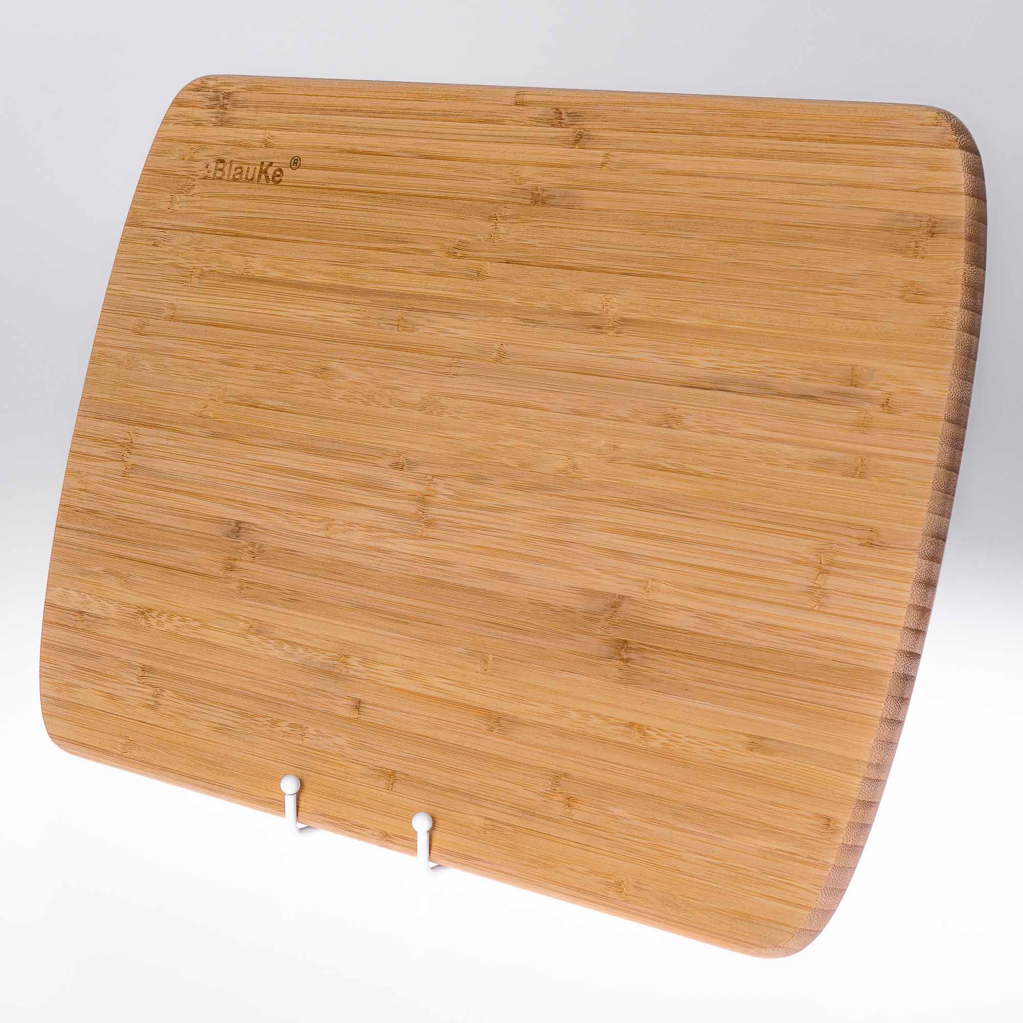 Alt View 7. BlauKe - Extra Large Wood Cutting Board - Butcher Block with Juice Groove, Serving Tray - Wooden Chopping Board for Kitchen - Beige.