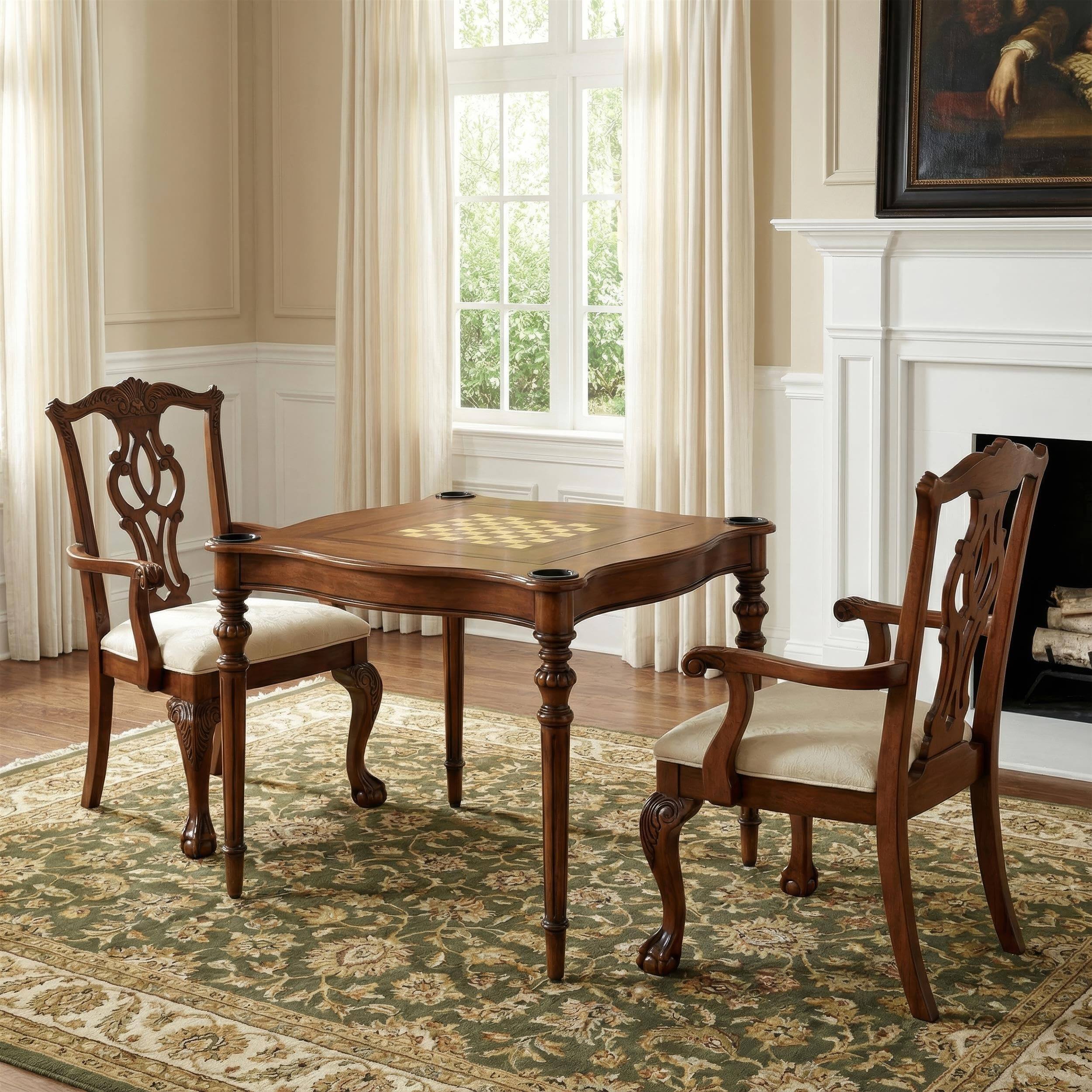Angle. Butler Specialty - Eastwick Game Table - Medium Brown.