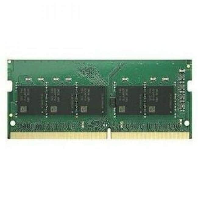 Synology - RAM Module - For Notebook, NAS Server - 16 GB DDR4 SDRAM - ECC - Unbuffered - 260-pin - SODIMM - Black