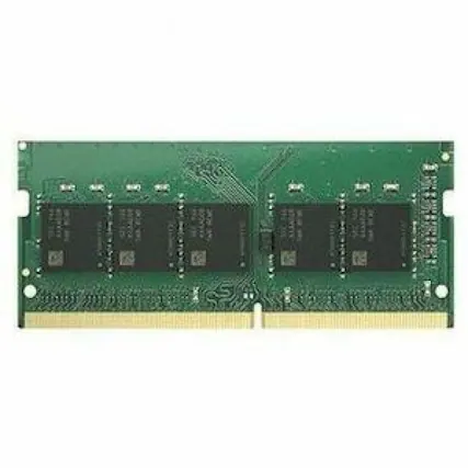 Front. Synology - Synology RAM Module - For Notebook, NAS Server - 16 GB DDR4 SDRAM - ECC - Unbuffered - 260-pin - SODIMM - Black.