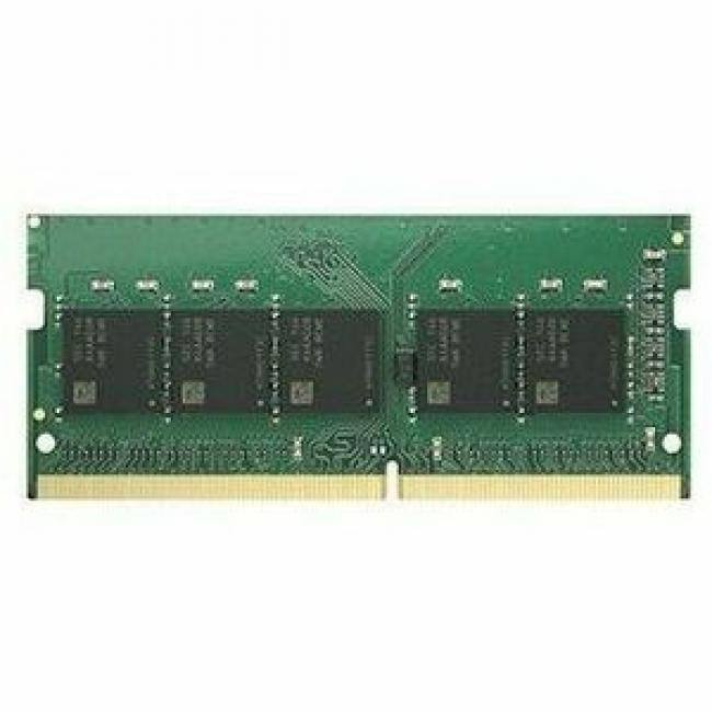 Front. Synology - Synology RAM Module - For Notebook, NAS Server - 16 GB DDR4 SDRAM - ECC - Unbuffered - 260-pin - SODIMM - Black.