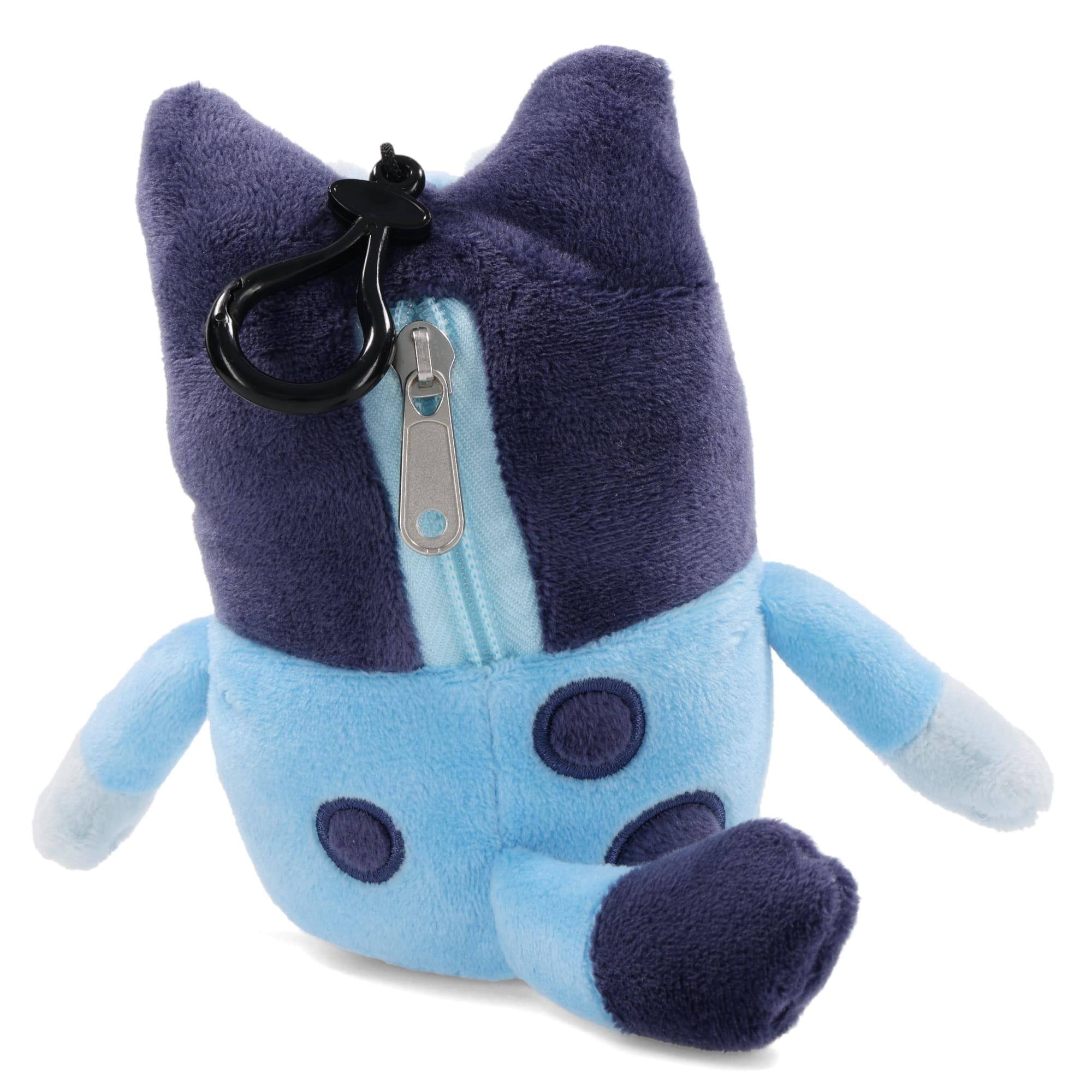Alt View 2. Accessory Innovations Company - Bluey 8 Inch Zipper Plush with Backpack Clip - Blue.