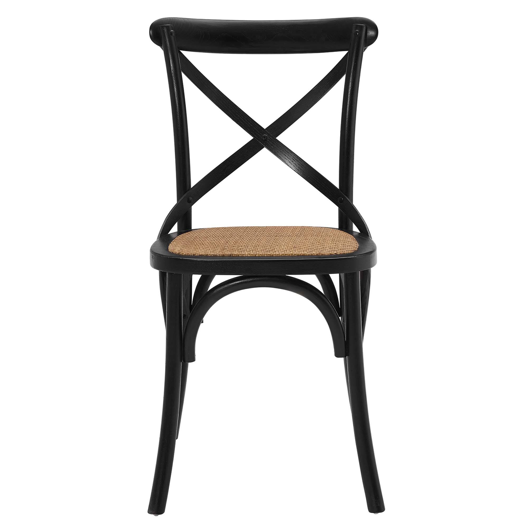 Alt View 5. Modway - Gear Dining Side Chair Set of 4 - Black.
