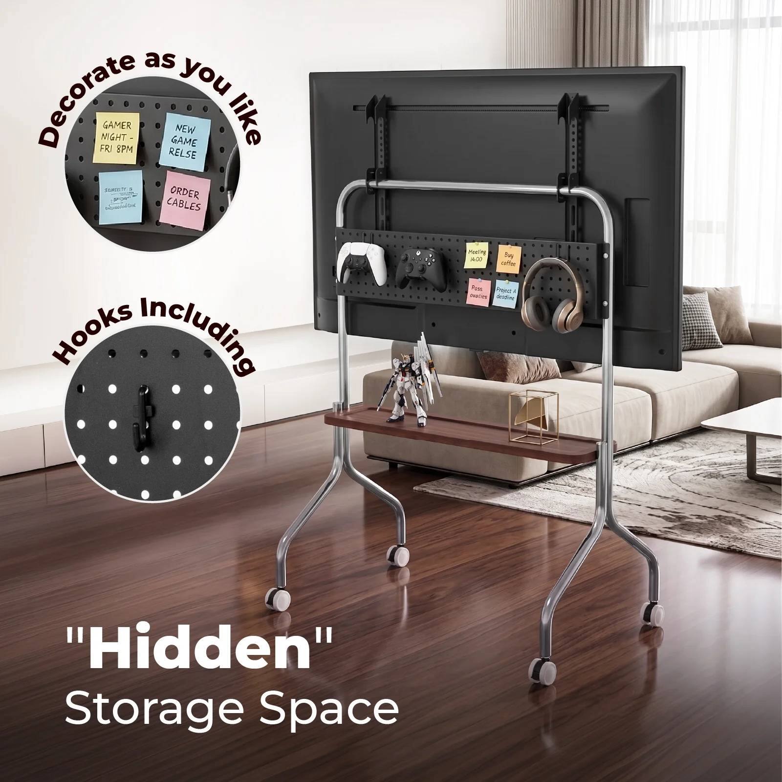 Decorate as you like

GAMER NIGHT - FRI 8PM
NEW GAME RELEASE
ORDER CABLES

Hooks Including

"Hidden" Storage Space