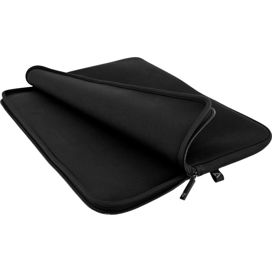 Alt View 3. V7 - V7 CSE12-BLK-3N Carrying Case (Sleeve) for 12" MacBook Air, Tablet, MacBook, Notebook, Chromebook - Black - Water - Black.