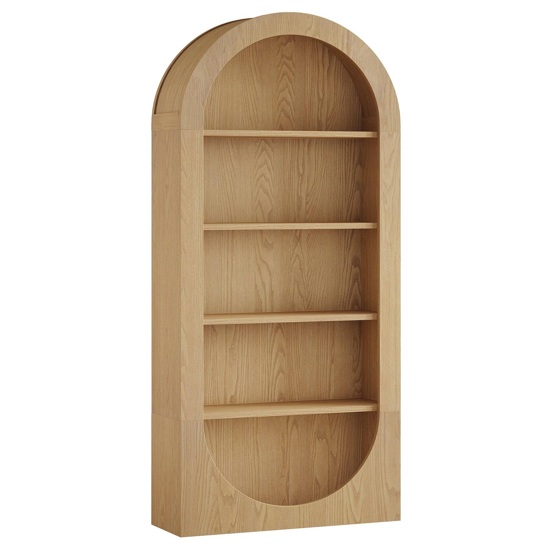 Alt View 5. Tribesigns - Shoe Storage Cabinet with Engineered Wood Construction and Storage Shelves for Living Room and Home Office - Brown.