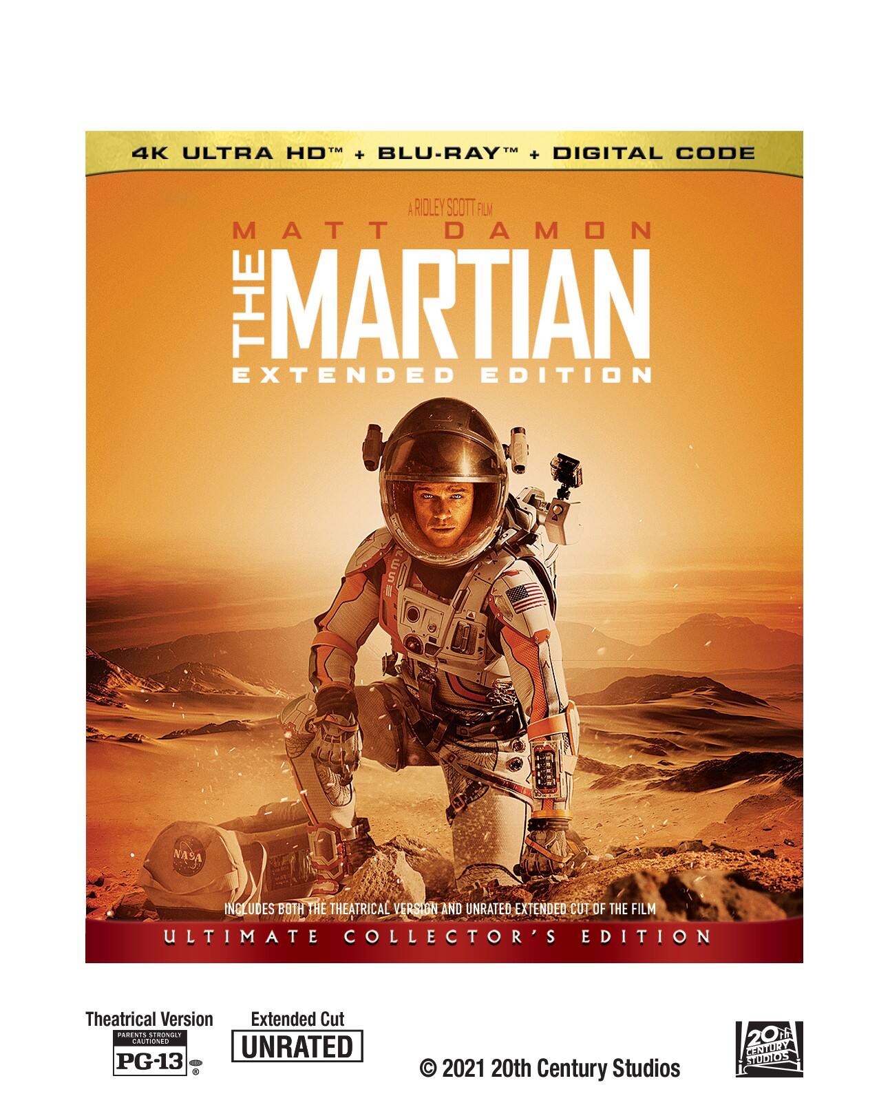 Alt View 1. The Martian   - 4K Blu-Ray.