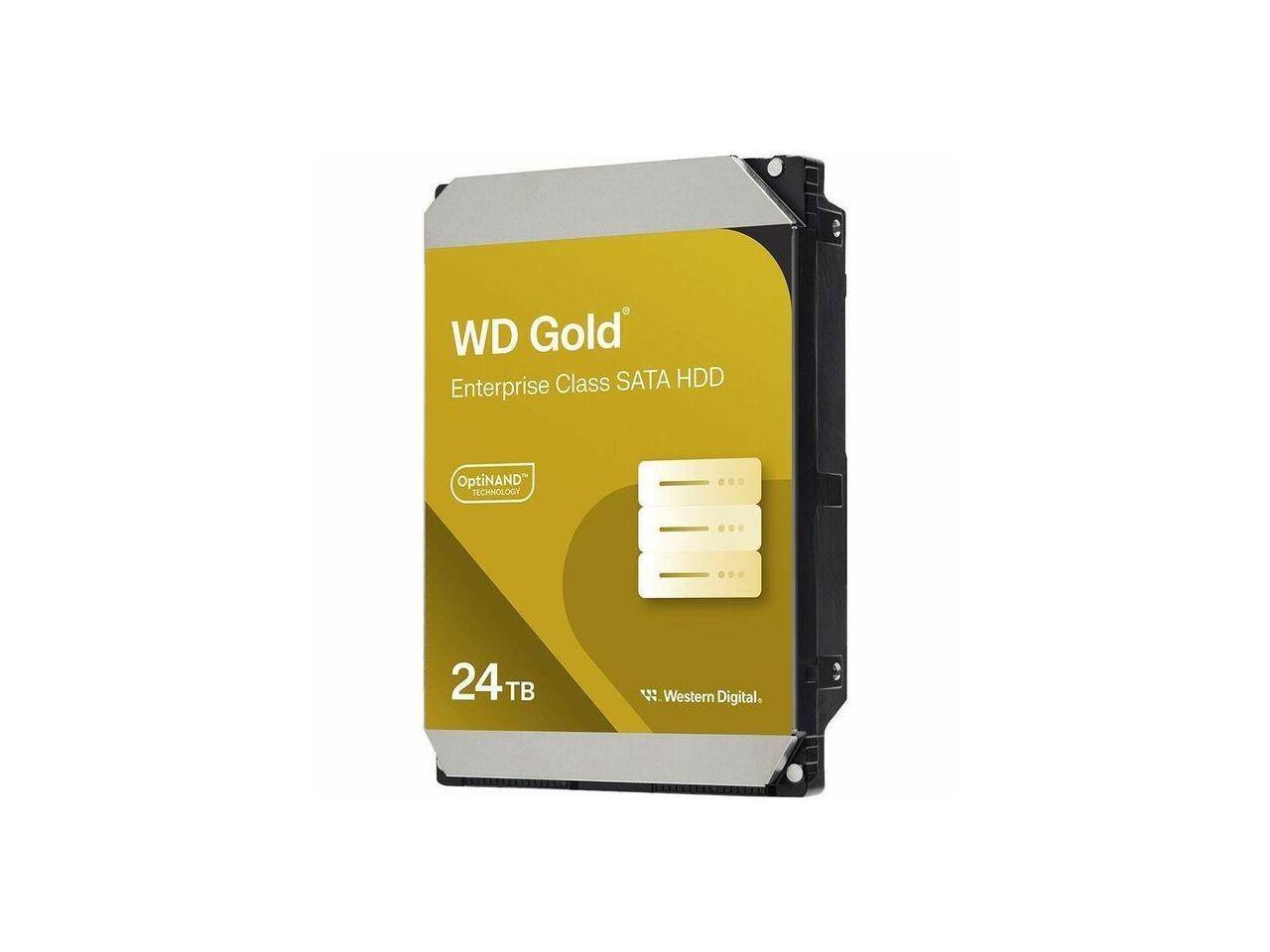 WD Gold  
Enterprise Class SATA HDD  
OptiNAND Technology  
24TB  
Western Digital