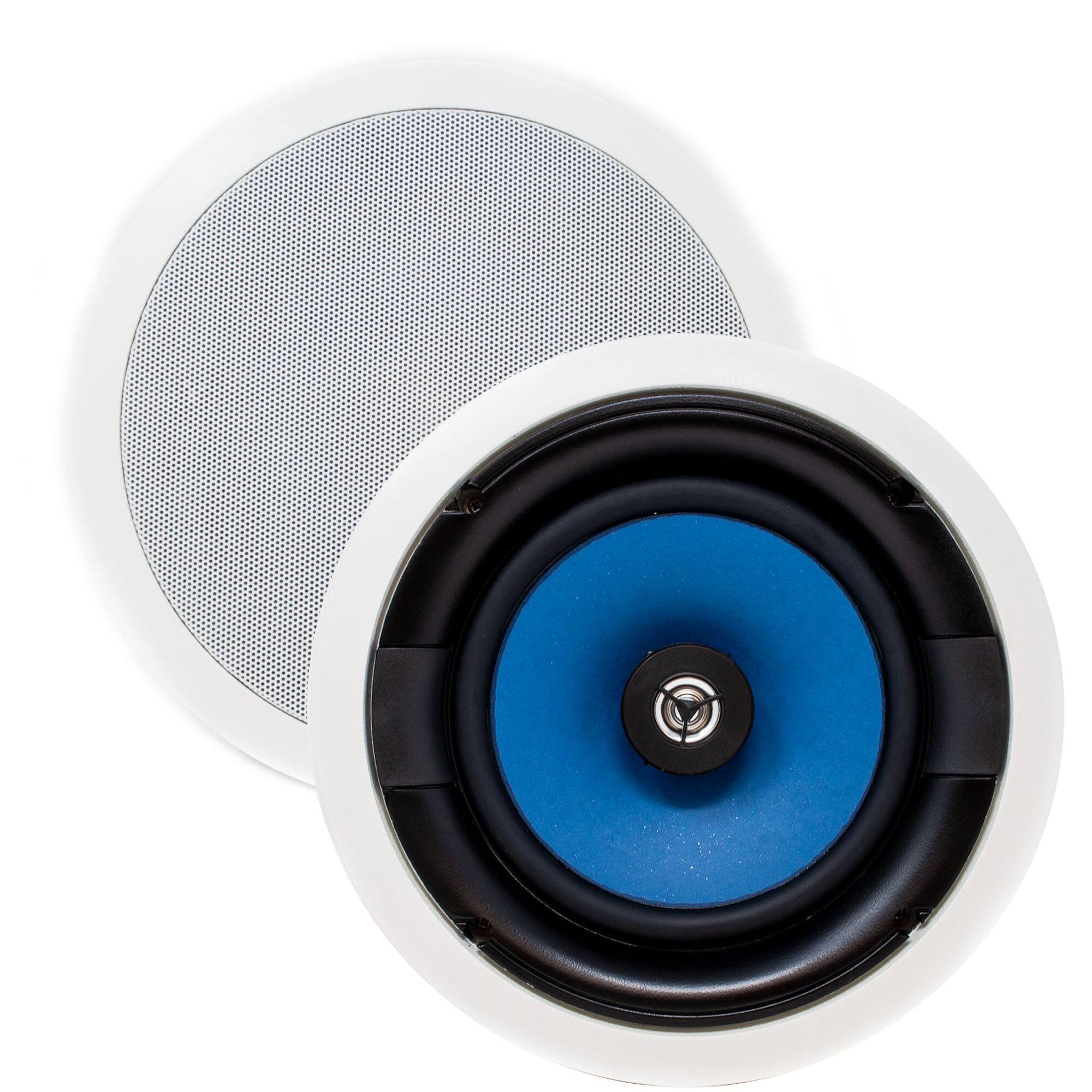 Alt View 2. Legrand - Legrand MS3800 3000 Series 8" In-Ceiling Speakers (Pair) - Black/Gray.