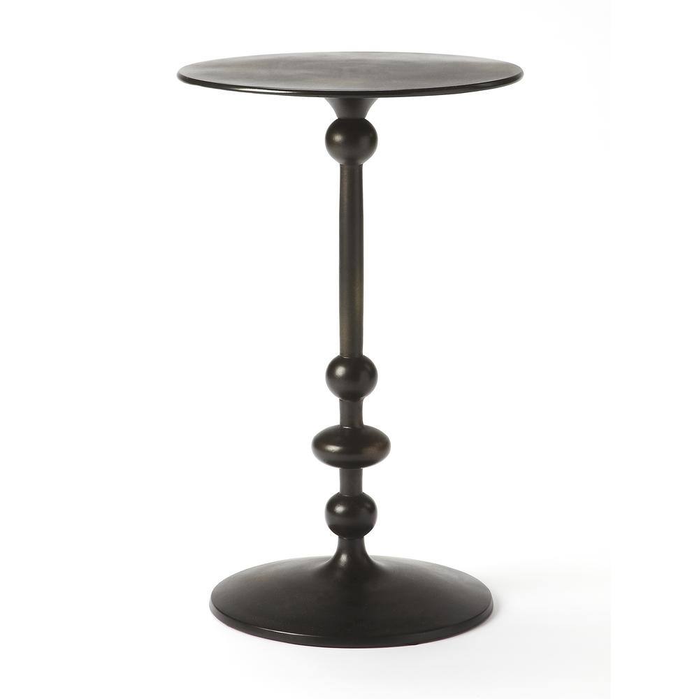 Alt View 4. Butler Specialty - Zora Pedestal Side Table - Black.