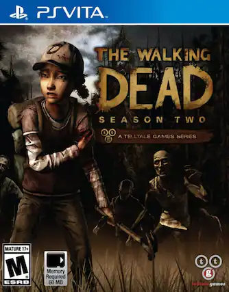 PSVITA
THE WALKING DEAD SEASON TWO
A TELLTALE GAMES SERIES
MATURE 17+
Memory Required 60 MB
TELLTALE GAMES - M (Mature 17+)